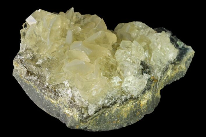 Calcite Crystal Cluster with Green Fluorite - China #138700